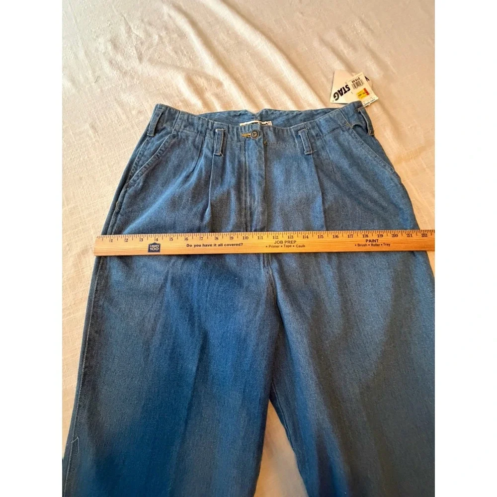 NOS VTG Early 90s White Stag High Waisted Pleated Mom Jeans – Size 14